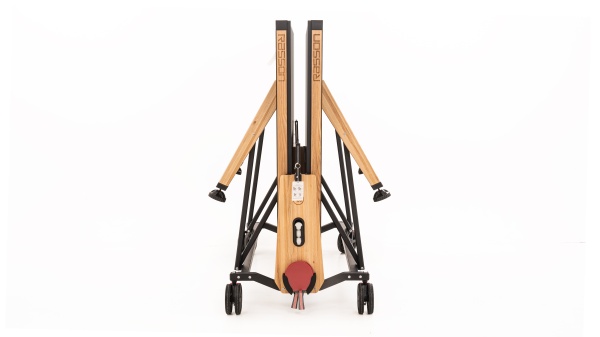 Теннисный стол складной для помещений "RASSON PREMIUM T01 Indoor" (274 х 152,5 х 76 см, натуральный ясень) с сеткой