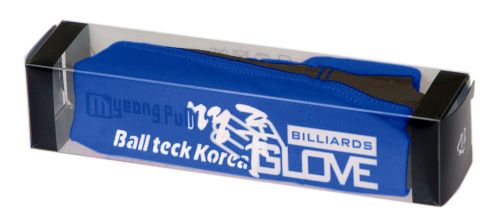 Перчатка бильярдная «Ball Teck 3» (черно-синяя, вставка замша), защита от скольжения